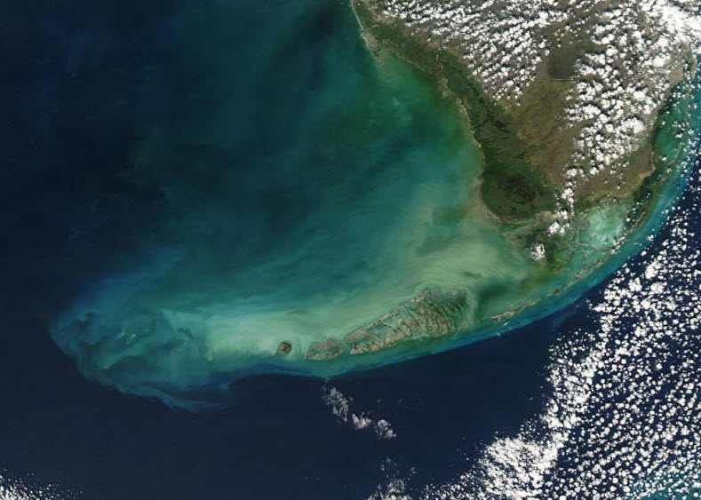 Satellitenaufnahme von Key West, Florida